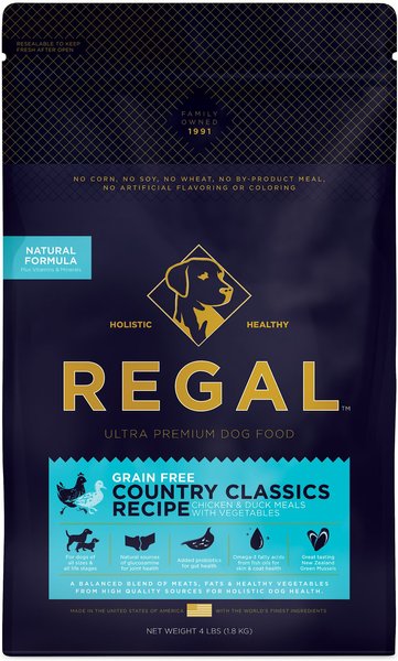 Regal Pet Foods Country Classics Recipe Grain-Free Chicken and Duck Meals Dry Dog Food