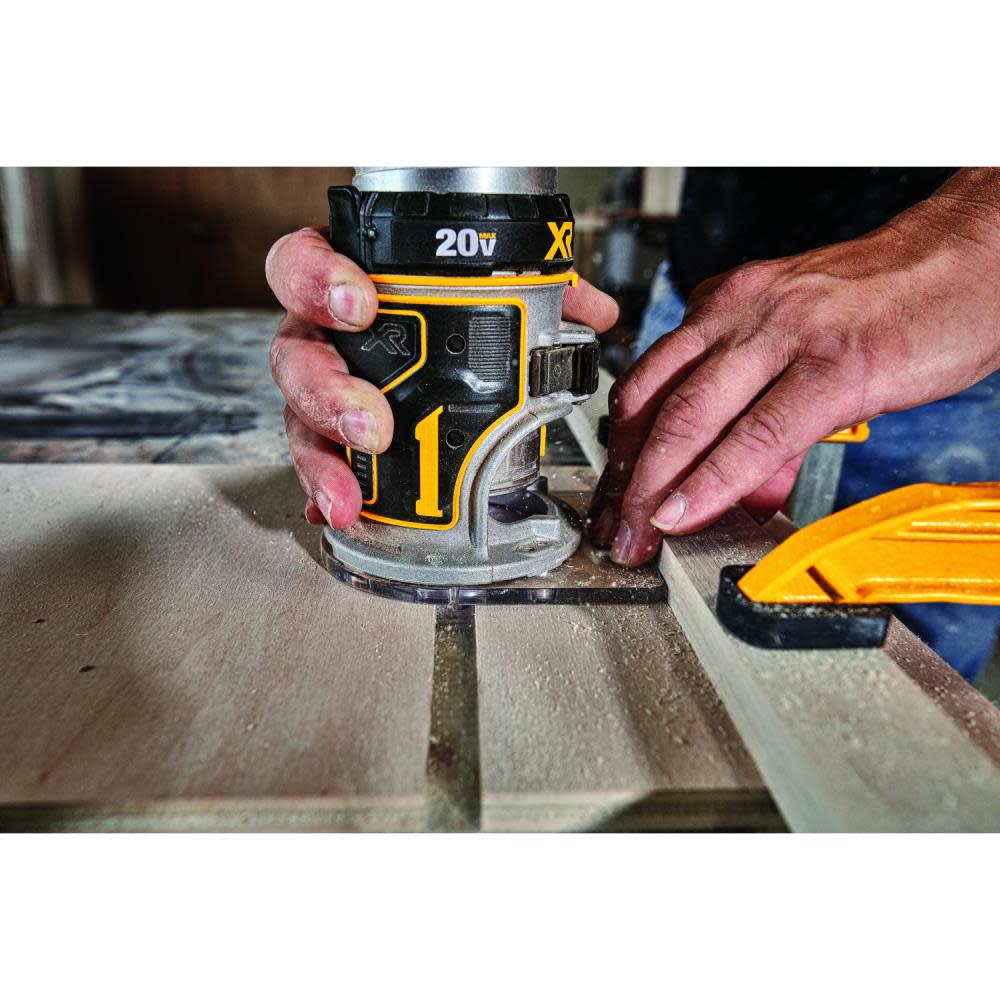 DEWALT 1/4-in Variable Speed Brushless Fixed Cordless Router (Bare Tool)