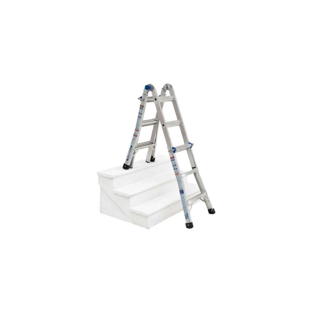 13-ft Aluminum 300-lb Telescoping Type Ia Multi-Position Ladder ;