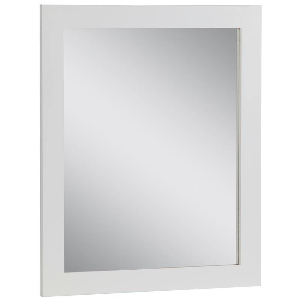 Home Decorators Collection 25.67 in. W x 31.38 in. H Framed Wall Mirror in White WTWM26-WH