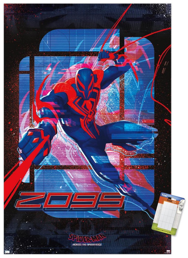 Trends International Marvel Spider man Across The Spider verse Spider man 2099 Unframed Wall Poster Prints