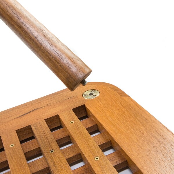 Solid Teak Grate End Table - 20