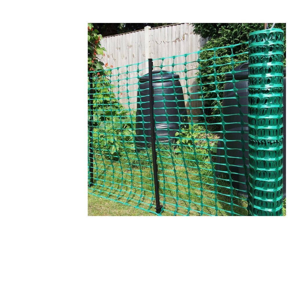 BOEN 4 ft. x 100 ft. Green Construction SnowSafety Barrier Fence SF-4101