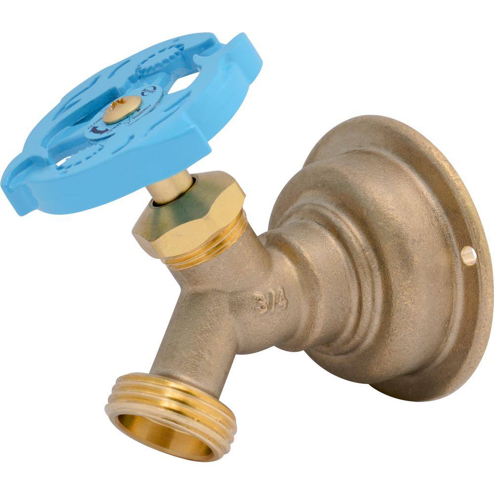 SharkBite 34 in. Brass Push-to-Connect x MHT Multi-Turn No Kink Hose Bibb 24633LF