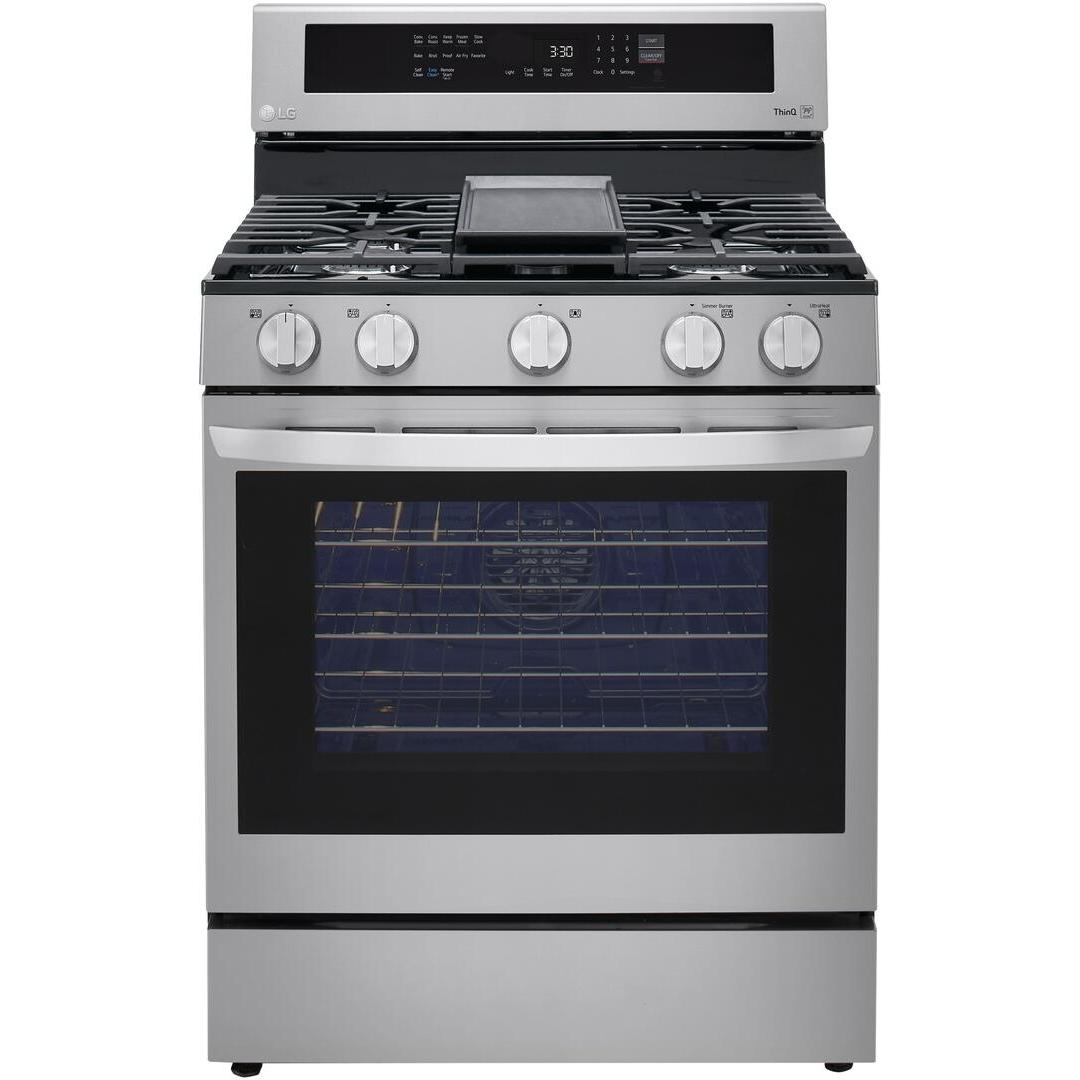 LG 30-inch Freestanding Gas Range with True Convection Technology LRGL5825F