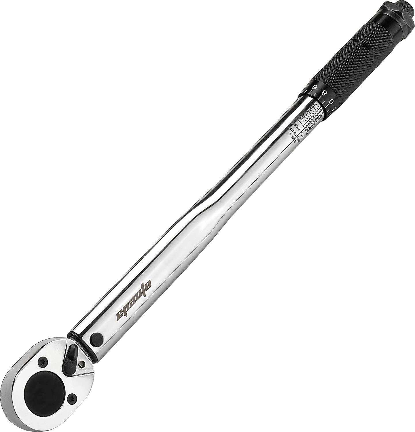 EPAuto 1/2-inch Drive Click Torque Wrench， 10~150 ft./lb.， 13.6 ~ 203.5 N/m