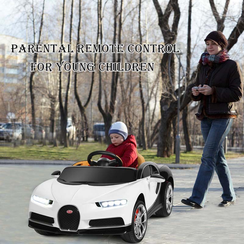 12V Licensed Bugatti Chiron Kids Ride on Car Battery Powered Electric Vehicle with 2.4G Remote Control