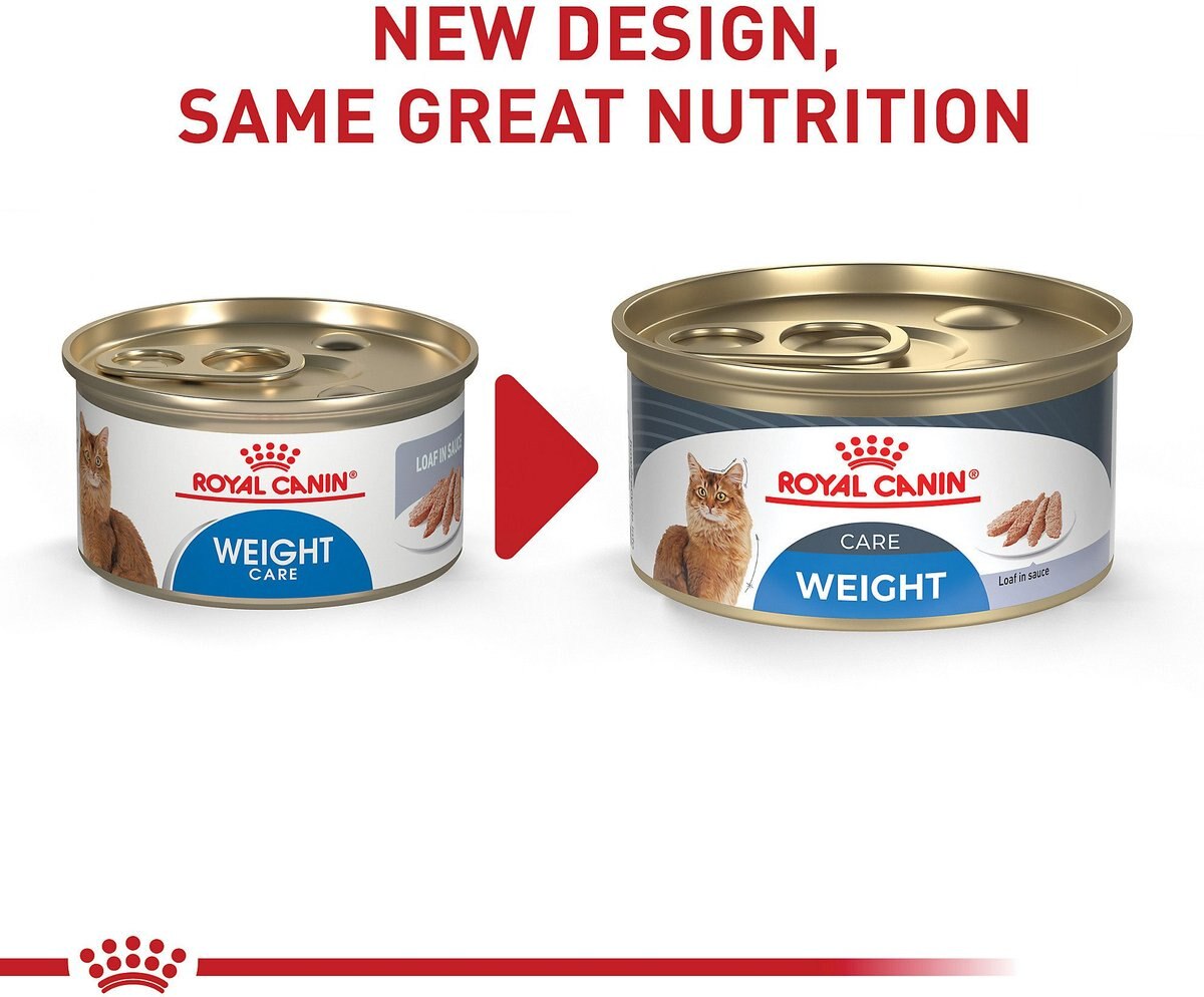 Royal Canin Feline Care Nutrition Weight Care Loaf in Sauce Canned Cat Food