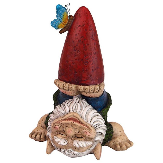 Design Toscano Topsy turvy Theo Garden Gnome Statue