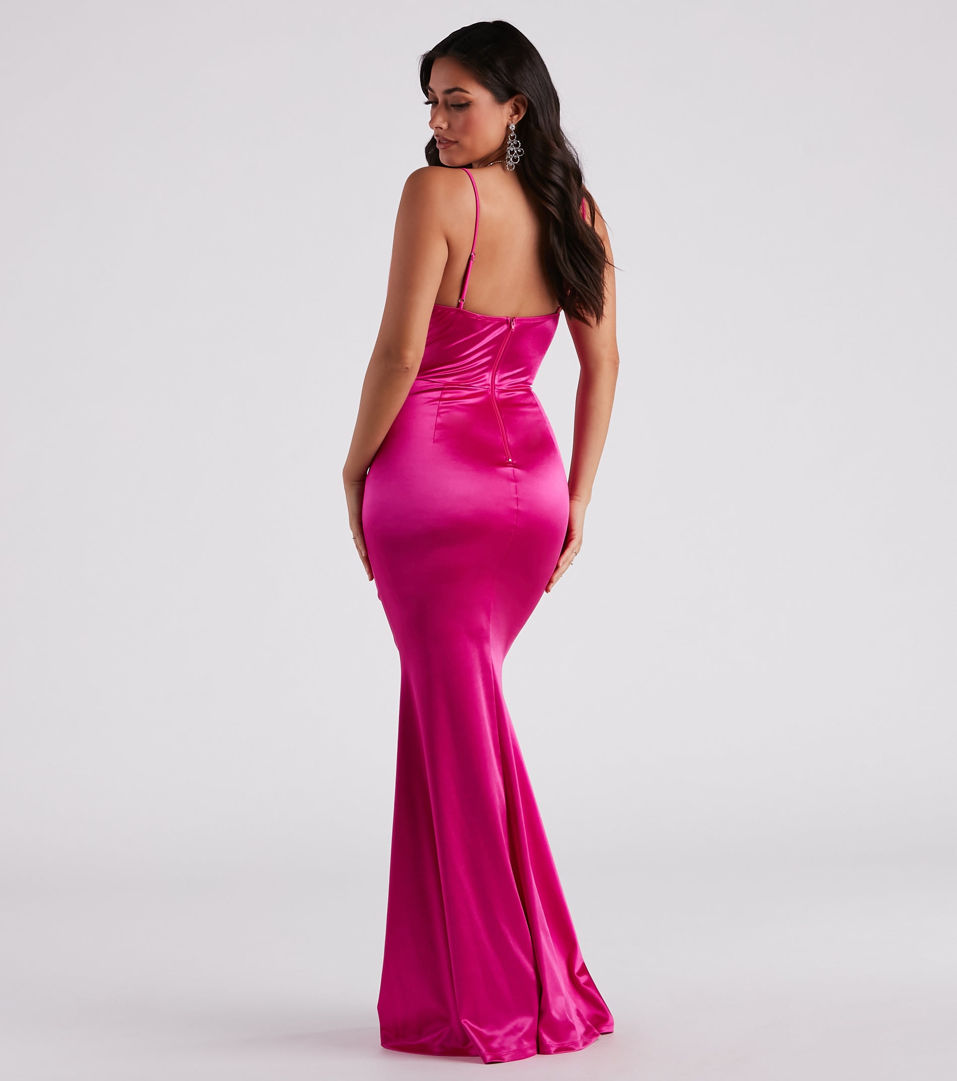 Nahla Formal Satin Mermaid Dress