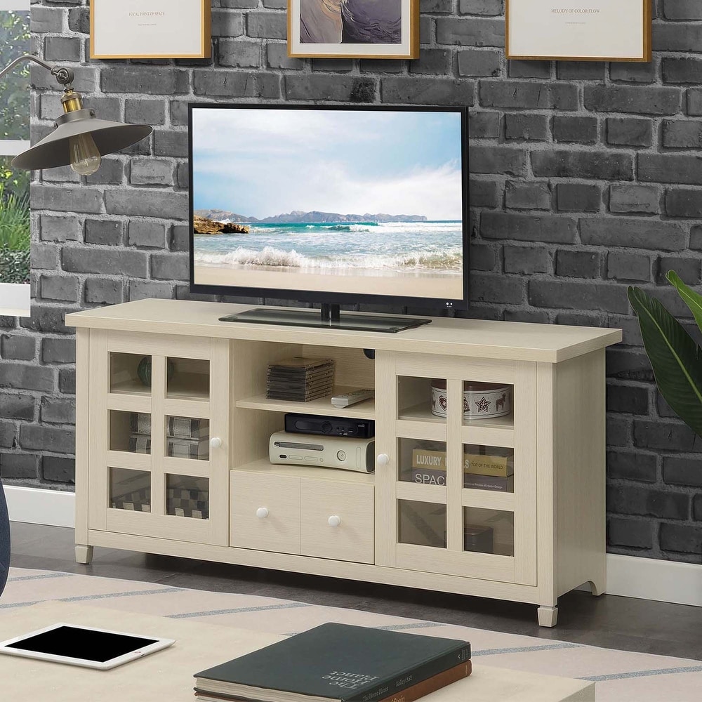 Newport Park Lane 1 Drawer TV Stand with Storage Cabinets and Shelves for TVs up to 65 Inches