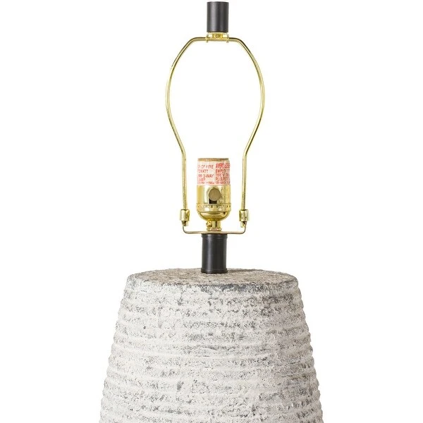 Saphrax Farmhouse Textured Ceramic Table Lamp - 22