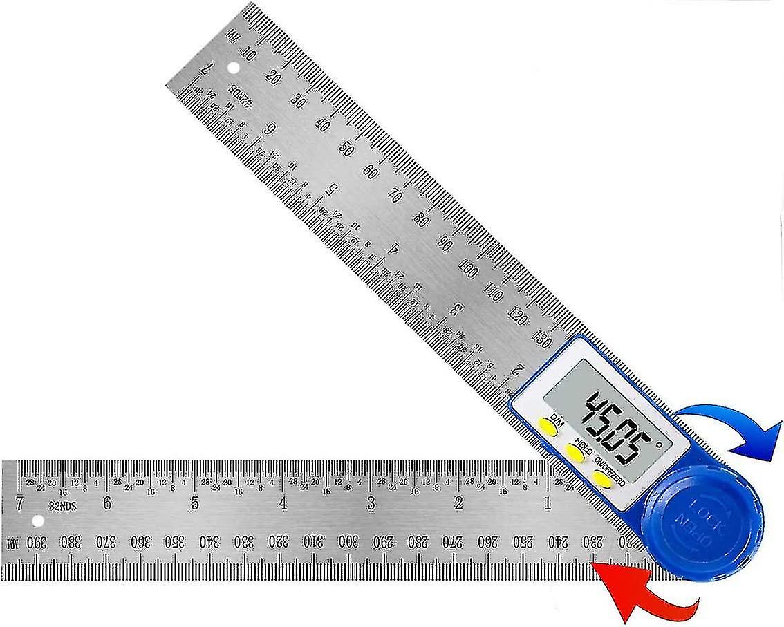 Digital Protractor 360 Degree Measuring Range Steel