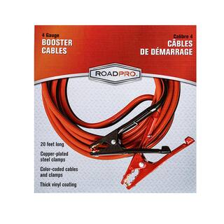 RoadPro 4 Gauge Booster Cables RP04955