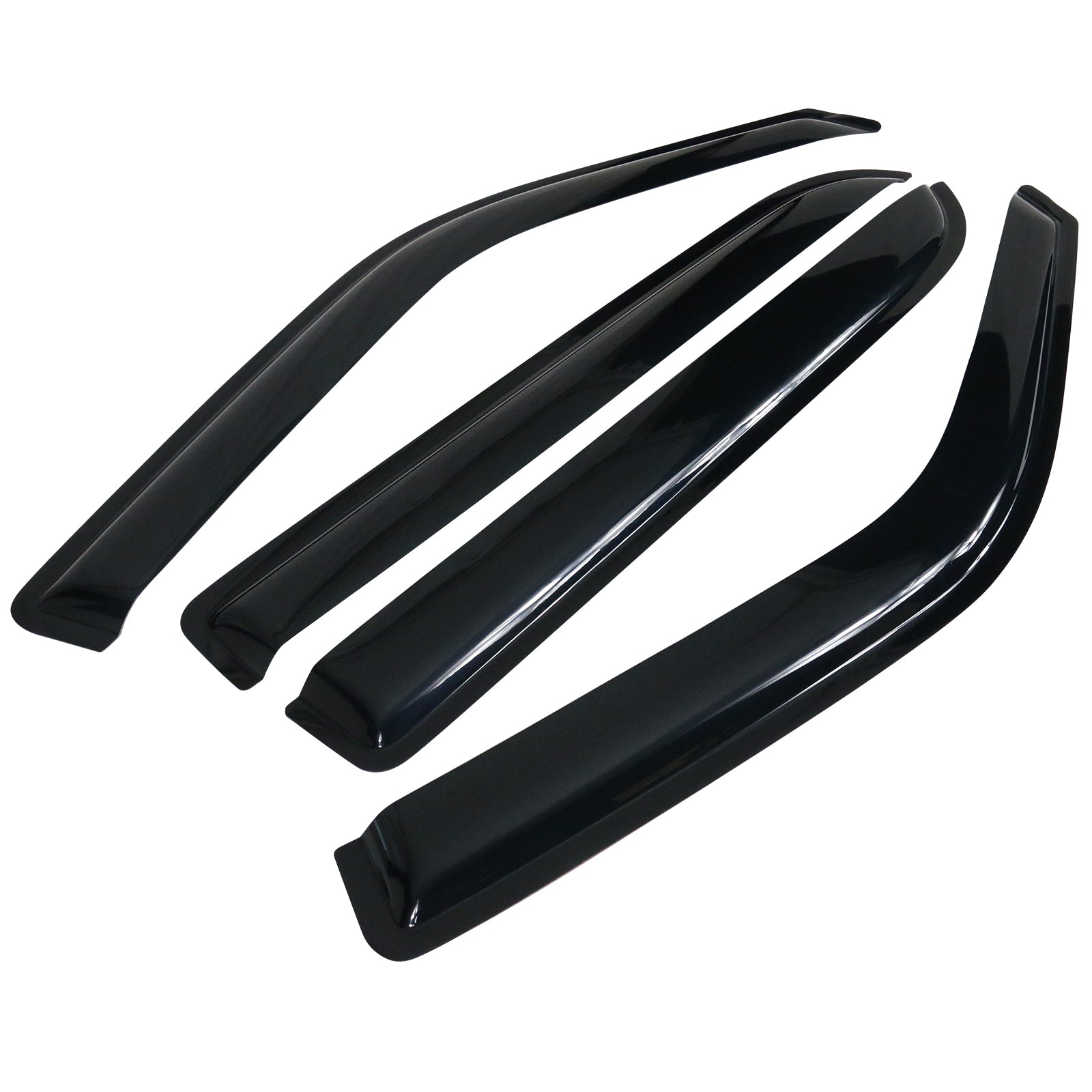 Ikon Motorsports Compatible with 97-17 Expedition 98-17 Lincoln Navigator Window Visors Vent Deflector Rain Guard Outside Mount 2000 2001 2002 2003 2004 2005 2006 2007 2008 2009 2010 11 12 13 14 15 16