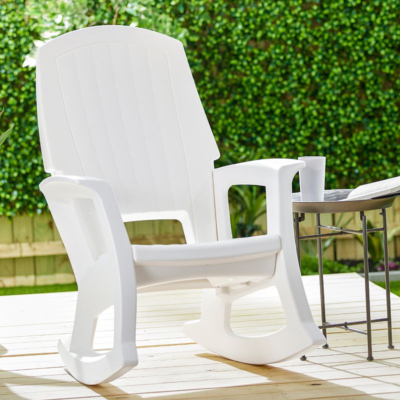 Semco Plastics Rockaway Heavy Duty All-Weather Outdoor Rocking Chair