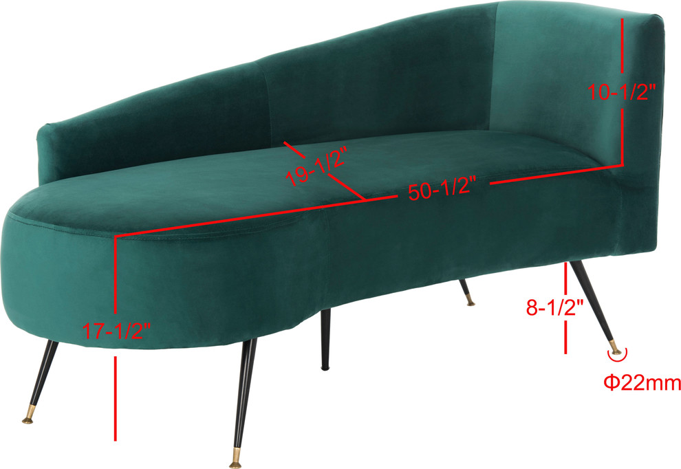 Evangeline Parisian Settee   Midcentury   Loveseats   by HedgeApple  Houzz