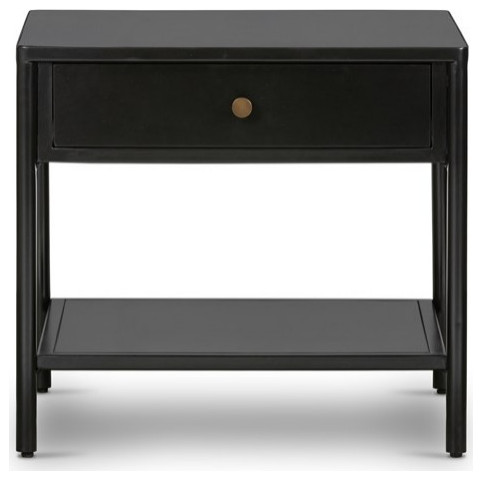 Batia End Table Black  Weathered Bronze   Modern   Side Tables And End Tables   by Virgil Stanis Design  Houzz