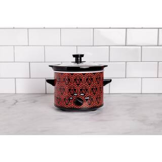 Uncanny Brands 2 qt. Black Dungeons and Dragons Slow Cooker SC2-DAD-ST1