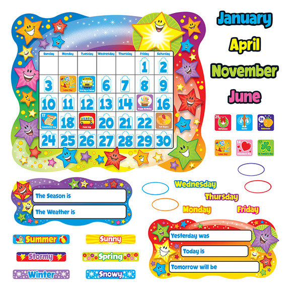 Trend Enterprises T 8194 Bb Set Star Calendar