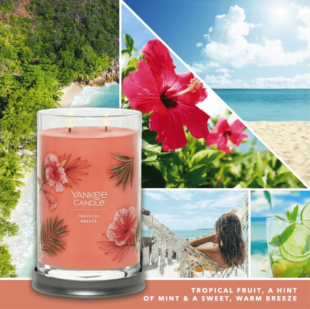 Yankee Candle  Signature Large Tumbler Candle in Tropical Breeze