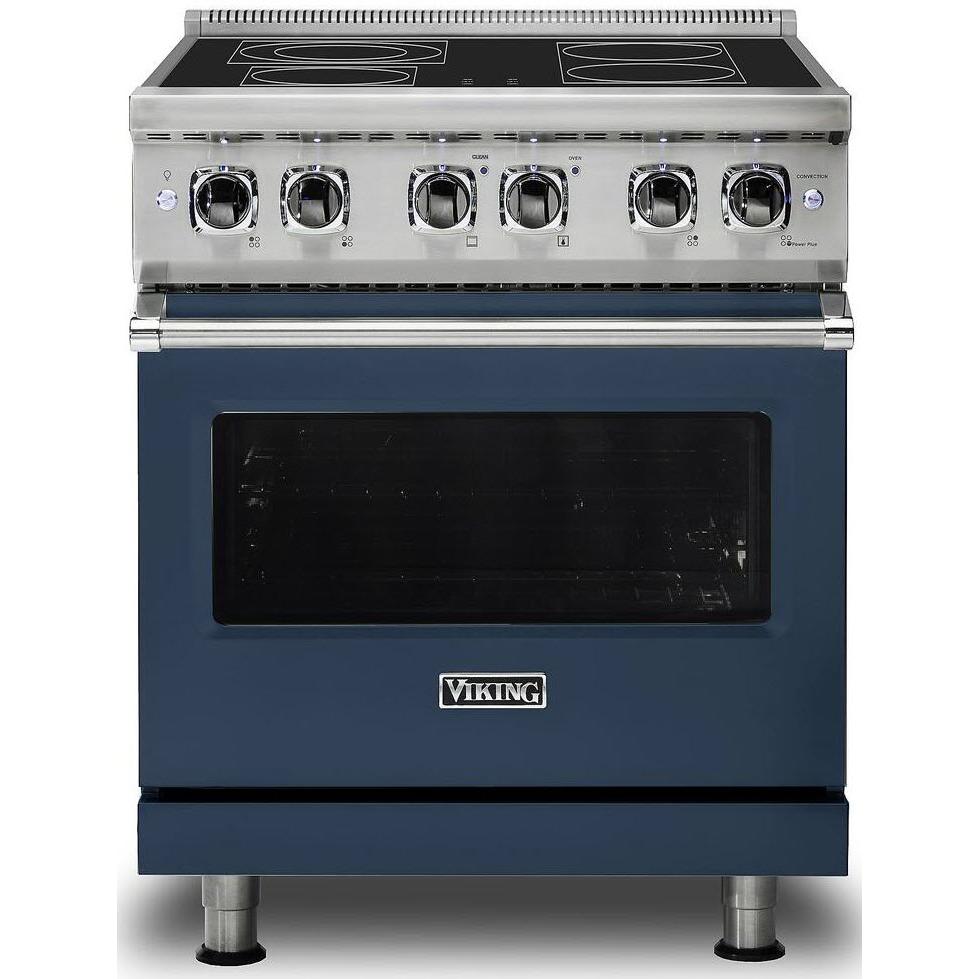 Viking 30-inch Freestanding Electric Range with SoftLit LED Lights VER5301-4BSB