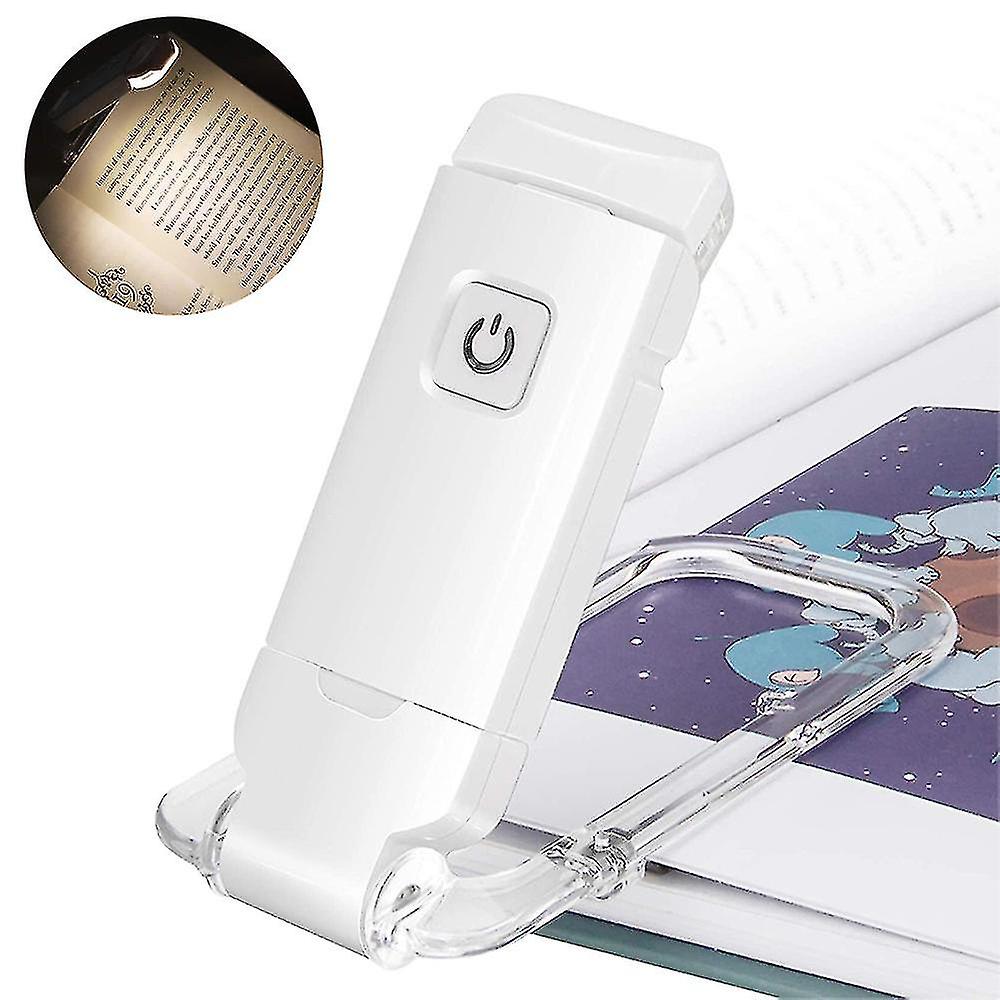 Usb Rechargeable Book Light For Reading In Bed， Brightness Adjustable， Led Clip On Book Reading Lights， Perfect For Kids