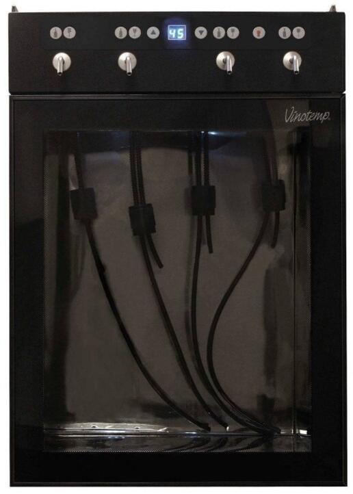 Vinotemp VTWINEDISP4 Butler Series 17 Inch Black Wine Cooler