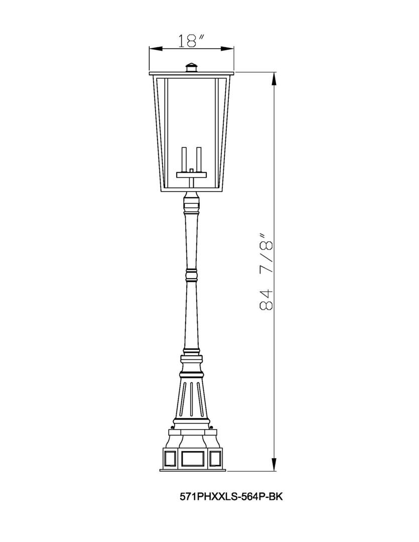 Z-Lite 571PHXXLR564PBK