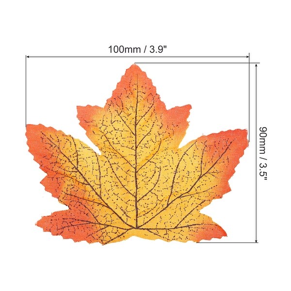 Fake Fall Leaves，200 Pack Artificial Maple Leaves