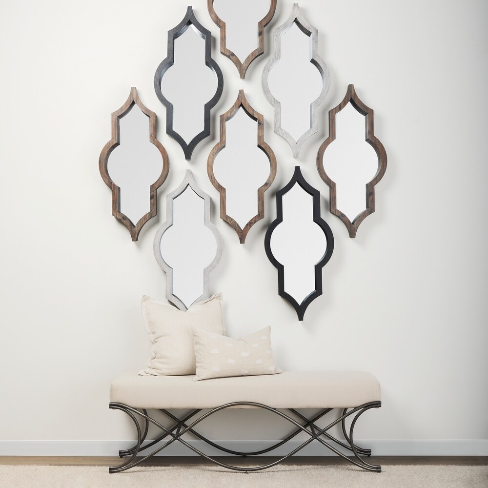Tamanar Solid Wood Frame Moroccan Inspired Mirror   34\