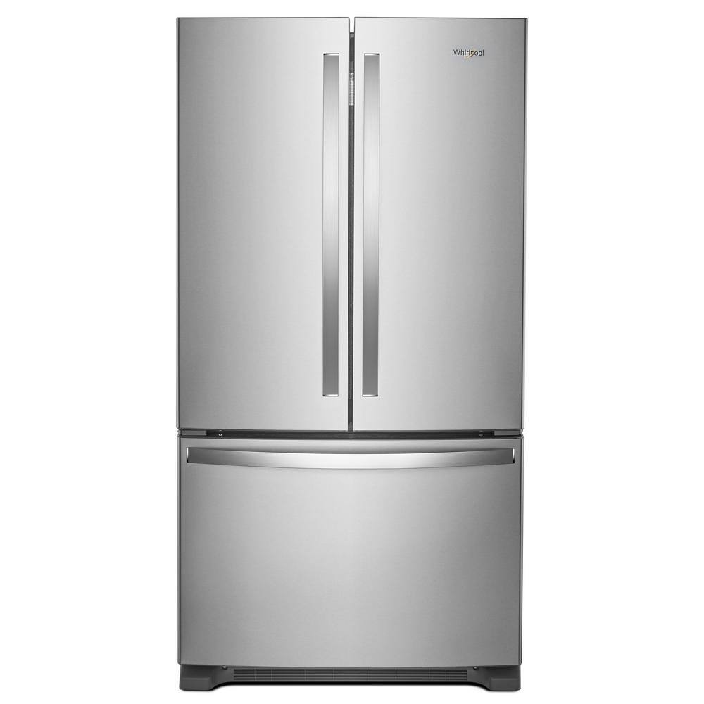 Whirlpool 25.2 cu. ft. French Door Refrigerator in Fingerprint Resistant Stainless Steel with Internal Water Dispenser WRF535SWHZ