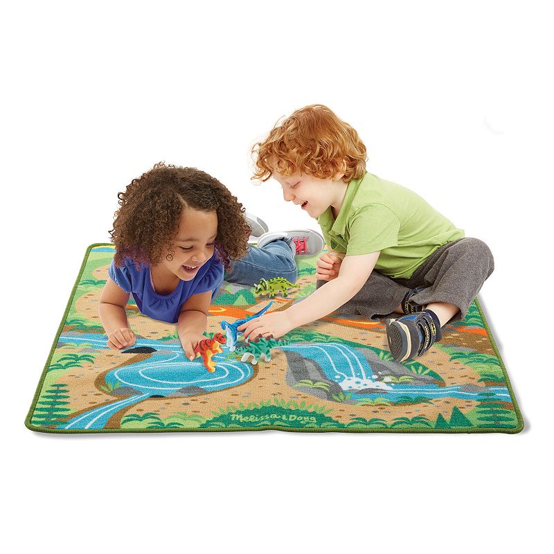 Melissa and Doug Prehistoric Playground Dinosaur Rug