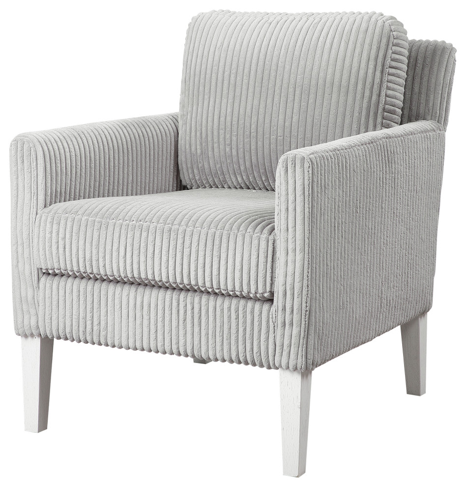 Cavalla Gray Accent Chair   Farmhouse   Armchairs And Accent Chairs   by Ownax  Houzz