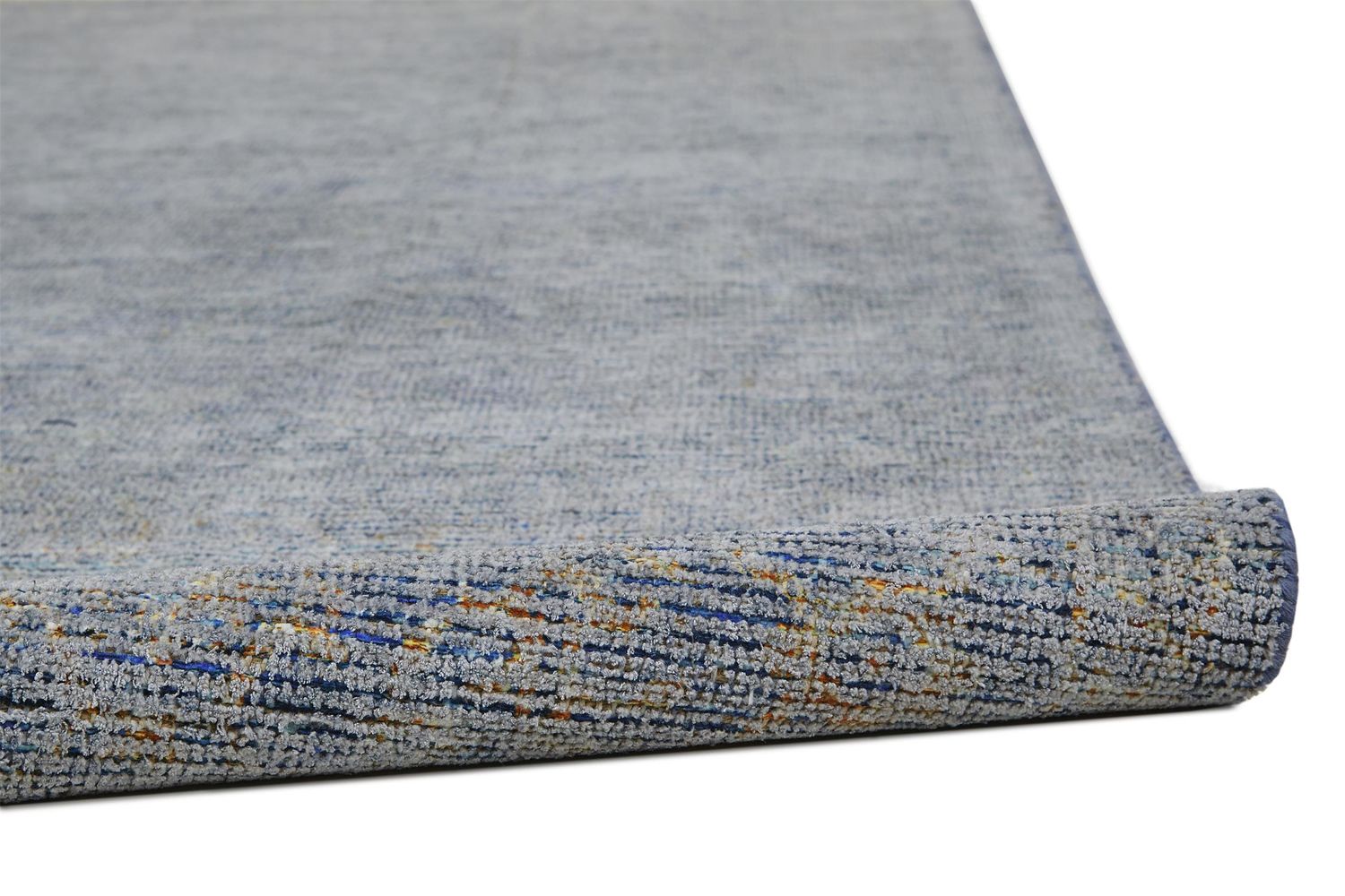 Ramey Hand Woven Aegean Blue and Gray Rug by BD Fine