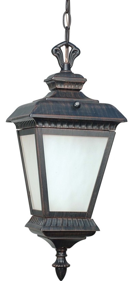 Nuvo Lighting Charter Hanging Old Penny Bronze Lantern   Traditional   Outdoor Hanging Lights   by Lighting Front  Houzz