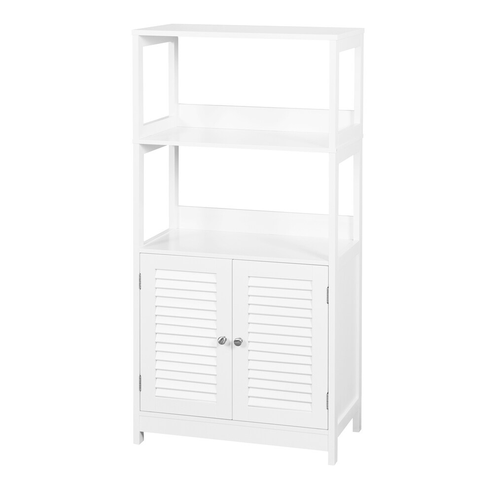 JASIWAY Freestanding Cabinet with Open Shelves and Doors