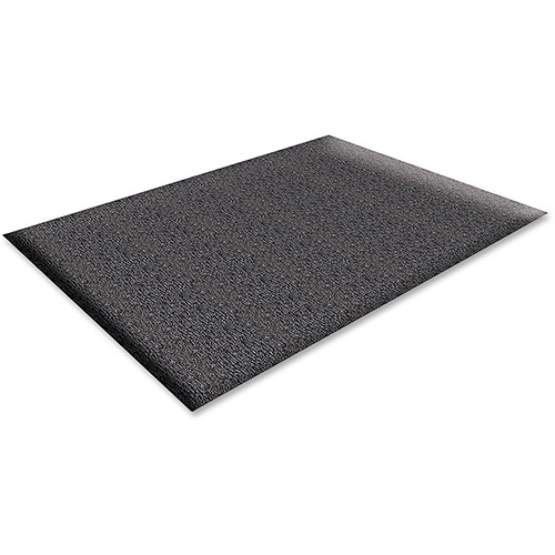 Genuine Joe Nitrile Rubber and Vinyl Vinyl and Rubber Anti-Fatigue Mat | 2' x 3'， Black | GJO70370