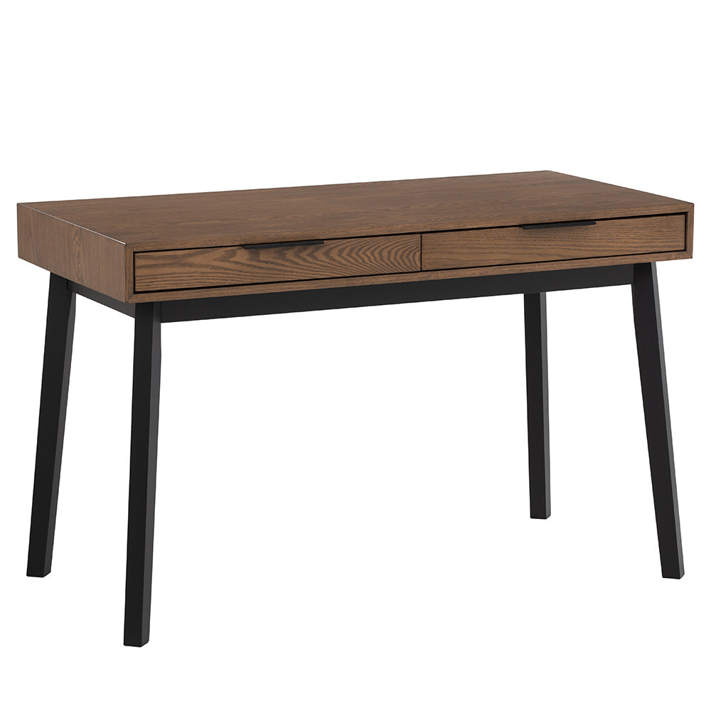 MALTON Study Desk 120cm - Black & Walnut