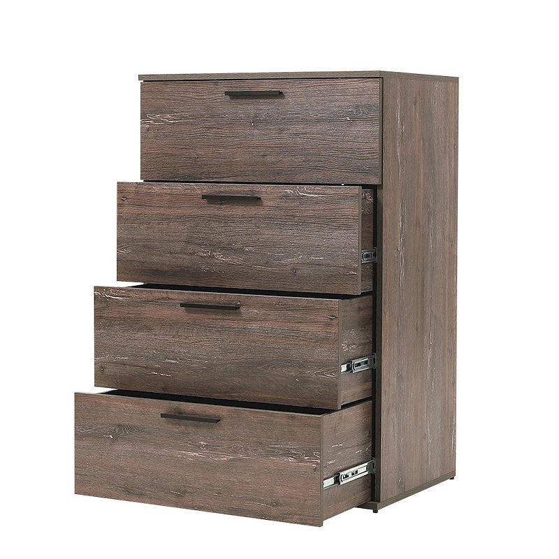 F.C Design Klair Living Farmhouse Four-Drawer Jumbo Chest