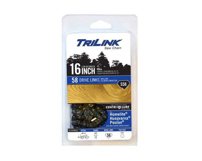 TriLink Saw Chain 16 inch Chain w/ 58 Drive Links CL15058TL2