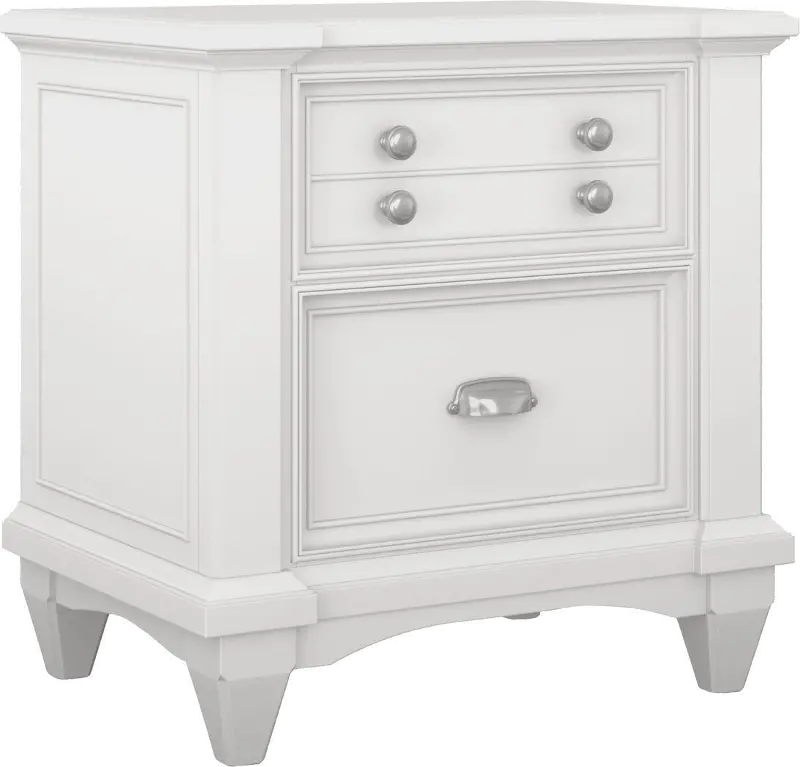 Harbor Hut White Youth Nightstand