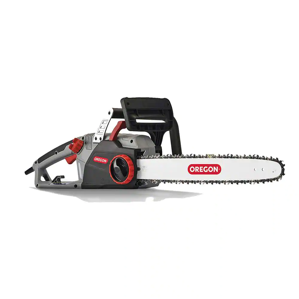 Oregon CS1500 Self-Sharpening 15 Amp Corded Electric Chainsaw， 18 in. Bar， Equipped with PowerSharp Saw Chain