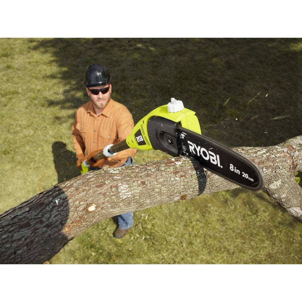 RYOBI 16 in. 13 Amp Electric Chainsaw and 6 Amp Pole Saw RY43155-PS