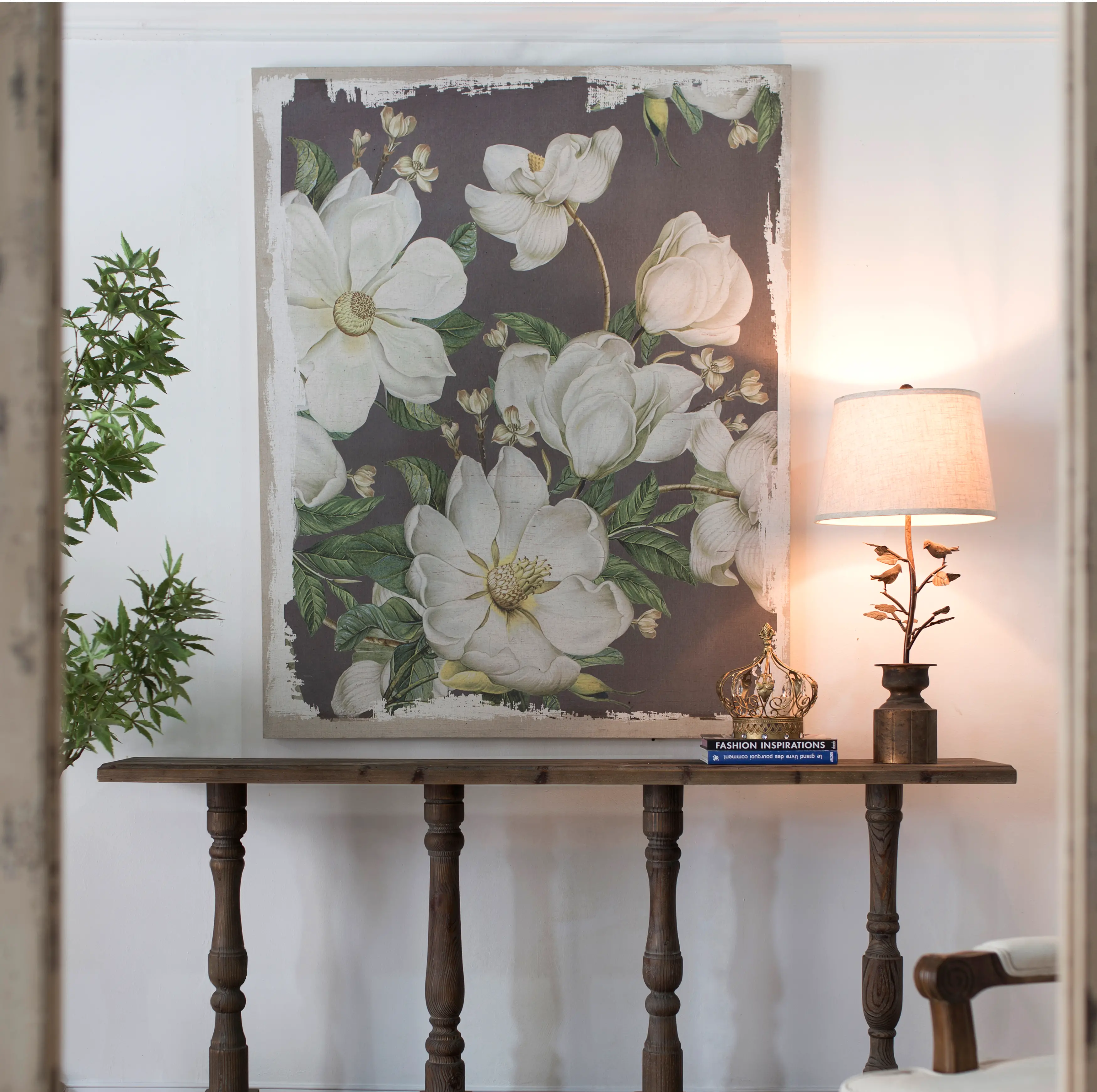 Magnolia Blooms Canvas Wall Art