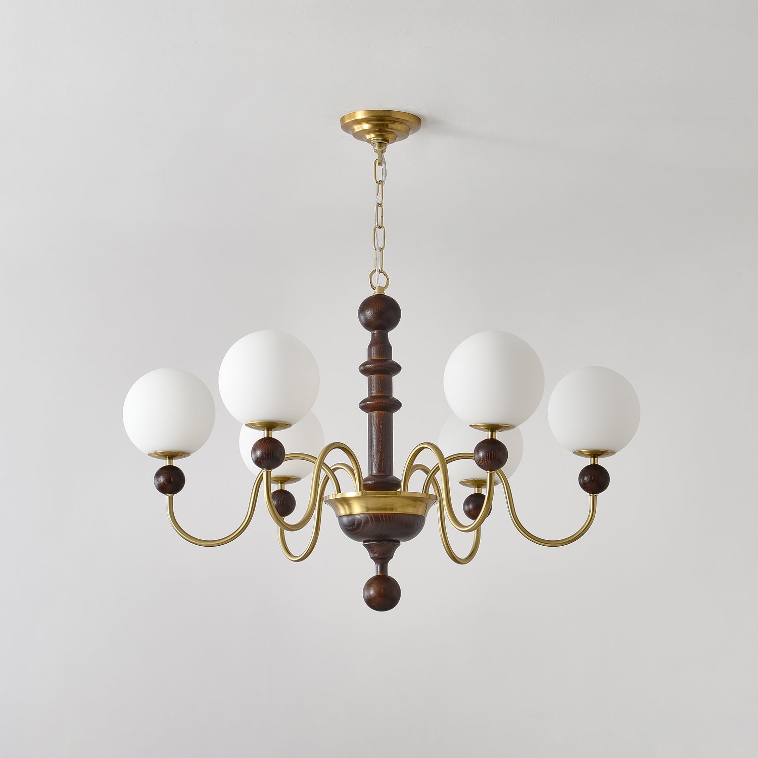 Vintage Curved Sphere Chandelier