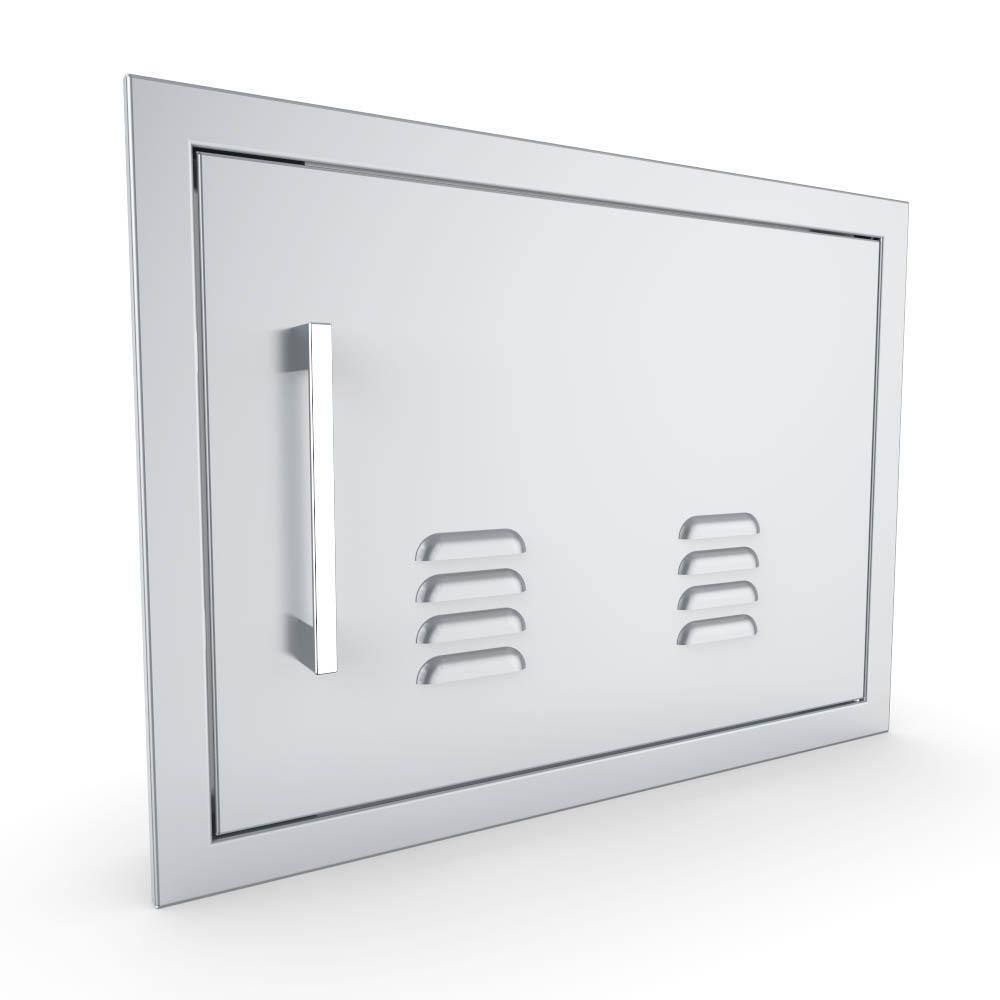 Sunstone Signature Series 23 in. x 17 in. 304 Stainless Steel Right Swing Horizontal Vented Door BA-VDHR1420