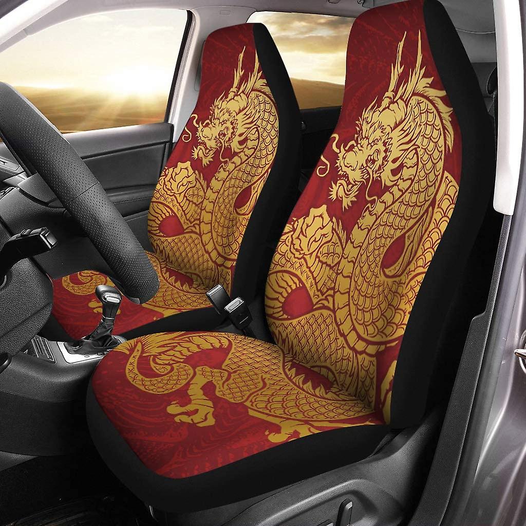 Set Of 2 Car Seat Covers Long Universal Auto Front Seats Protector Fits For Car，suv Sedan，truck D---43410