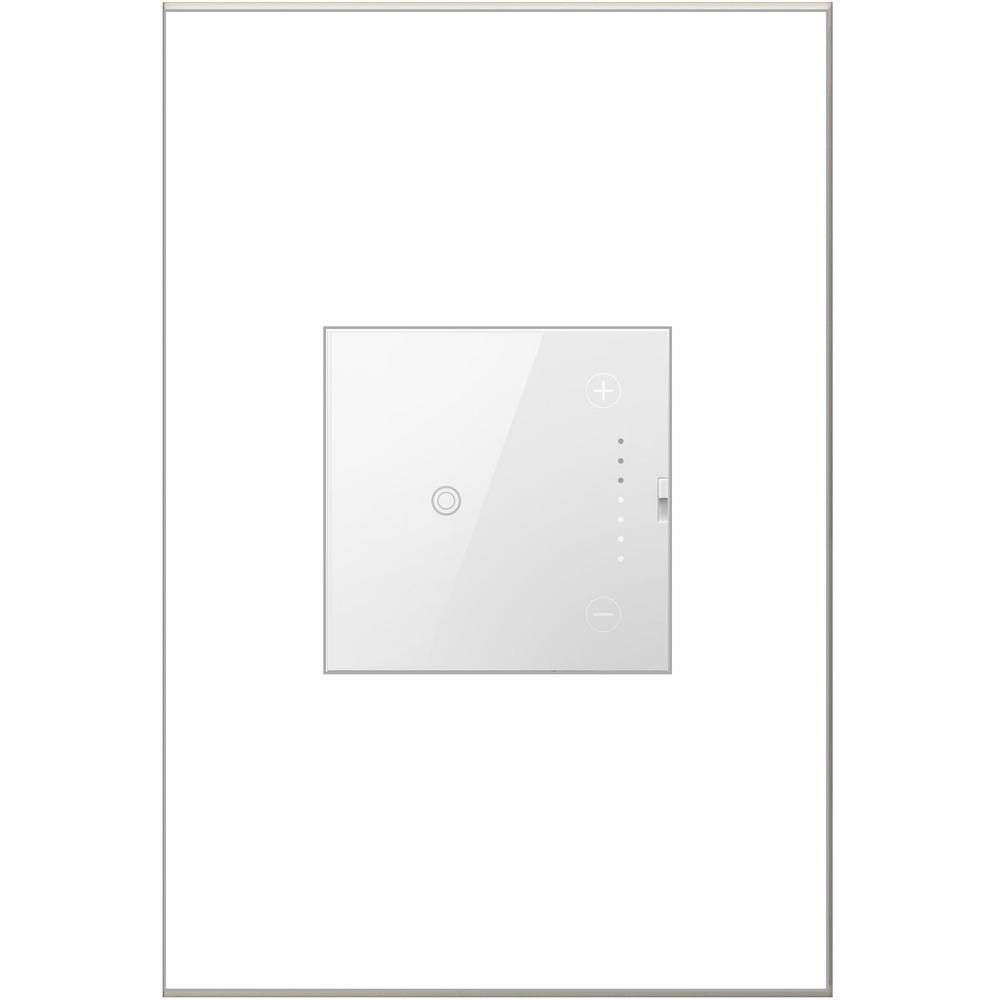 Legrand adorne Touch 0-10 Volt Single-Pole3-Way Dimmer White ADTH4FBL3PW4