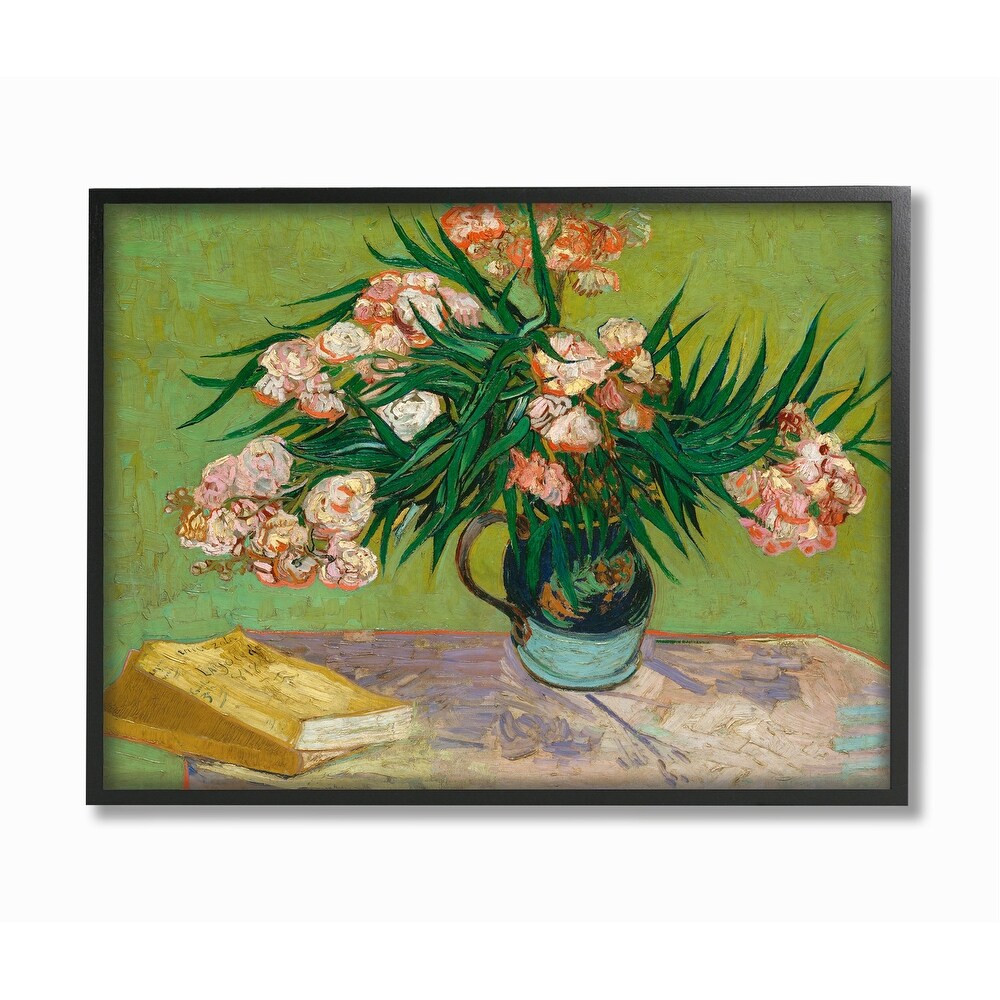 Stupell Reading Table Pink Green Van Gogh Classical Painting Framed Wall Art  Design by Vincent Van Gogh